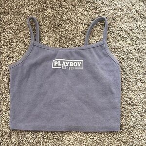 PacSun Purple Fitted Crop Tank Top